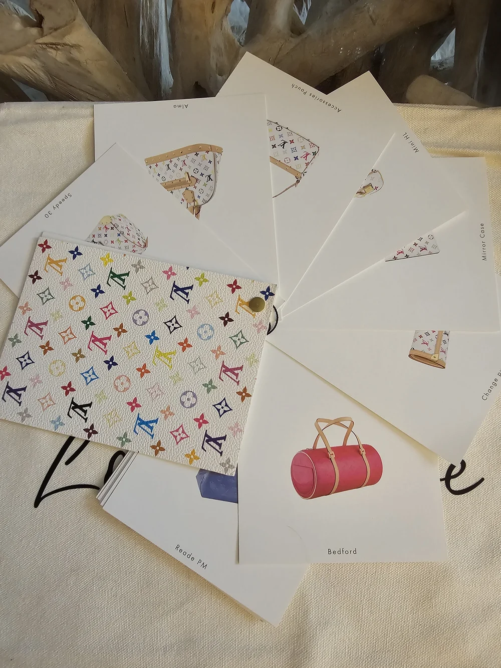Louis Vuitton Multicolor Monogram Card Holder - White with Rainbow Logos - Picture 5 of 6